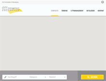 Tablet Screenshot of citymanagement-eschweiler.de